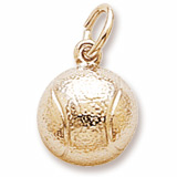 Gold Plated Tennis Ball Charm by Rembrandt Charms
