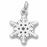 14K White Gold Snowflake Charm by Rembrandt Charms