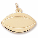14k Gold Football Charm by Rembrandt Charms