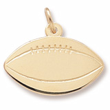Gold Plated Football Charm by Rembrandt Charms