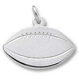 14k White Gold Football Charm by Rembrandt Charms