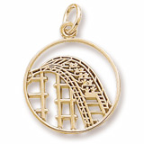 14K Gold Roller Coaster Charm by Rembrandt Charms