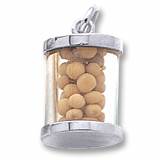 14K White Gold Mustard Seeds Charm by Rembrandt Charms