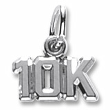Sterling Silver 10K Race Accent Charm by Rembrandt Charms