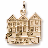 10K Gold The Fan Richmond, VA Charm by Rembrandt Charms