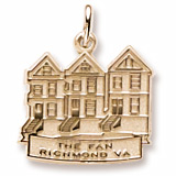 14K Gold The Fan Richmond, VA Charm by Rembrandt Charms