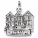 Sterling Silver The Fan Richmond VA Charm by Rembrandt Charms