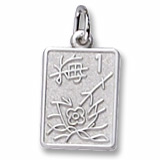 Sterling Silver Mahjong Tile Charm by Rembrandt Charms