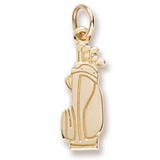 10K Gold Golf Clubs Charm by Rembrandt Charms