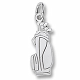 Sterling Silver Golf Clubs Charm by Rembrandt Charms