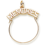 Gold Plate Memories Charm Holder by Rembrandt Charms