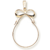 10k Gold Bow Charm Holder by Rembrandt Charms