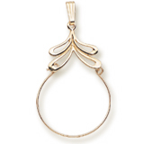 14k Gold Pretty Petals Charm Holder by Rembrandt Charms