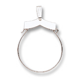 14k White Gold Purity Charm Holder by Rembrandt Charms