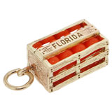 Gold Plated Florida Oranges Charm by Rembrandt Charms