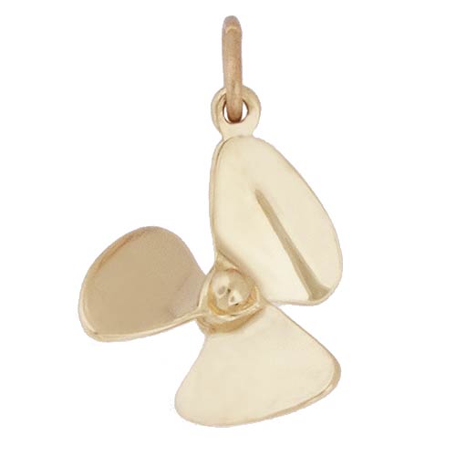 14K Gold Small Propeller Charm by Rembrandt Charms