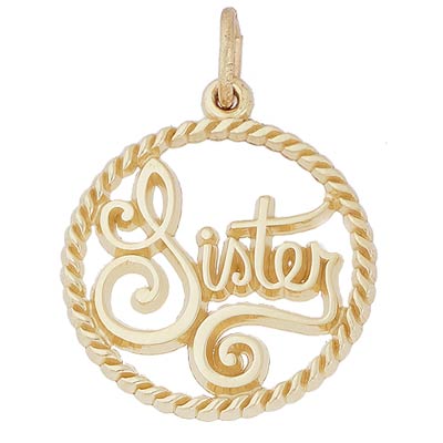 10K Gold Sister Charm by Rembrandt Charms 10K Gold Sister Charm by Rembrandt Charms