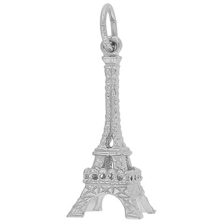 14K White Gold Medium Eiffel Tower Charm by Rembrandt Charms 14K White Gold Medium Eiffel Tower Charm by Rembrandt Charms