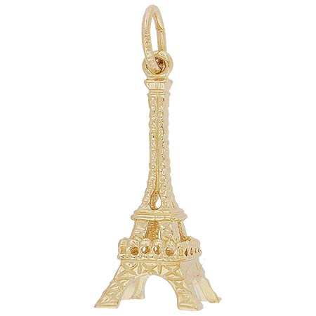 14k Gold Medium Eiffel Tower Charm by Rembrandt Charms 14k Gold Medium Eiffel Tower Charm by Rembrandt Charms