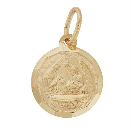 14k Gold Baptism Charm by Rembrandt Charms