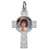 Sterling Silver Celtic Cross PhotoArt® Charm by Rembrandt Charms