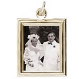 14K Gold Large Rectangle PhotoArt® Charm by Rembrandt Charms