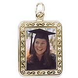 14k Gold Rectangle PhotoArt® Charm by Rembrandt Charms