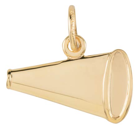 14K Gold Megaphone Charm by Rembrandt Charms