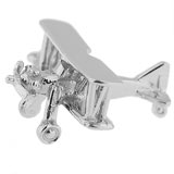 Sterling Silver Biplane Charm by Rembrandt Charms