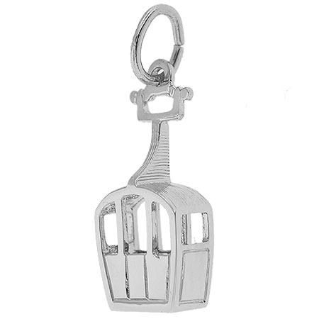 Sterling Silver Skiing Gondola Charm by Rembrandt Charms