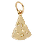 14K Gold Cheese Slice Charm by Rembrandt Charms