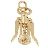 10K Gold Wine Corkscrew Charm by Rembrandt Charms