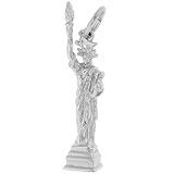 14K White Gold Statue of Liberty Charm by Rembrandt Charms