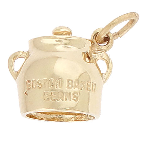 14K Gold Boston Baked Beans Charm by Rembrandt Charms