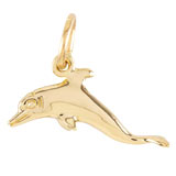 Gold Plate Dolphin Charm by Rembrandt Charms
