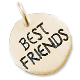 10K Gold Best Friends Charm Tag by Rembrandt Charms