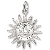 14K White Gold Belize Sunshine Charm by Rembrandt Charms