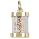 14K Gold Grand Cayman Sand Capsule Charm by Rembrandt Charms 14K Gold Grand Cayman Sand Capsule Charm by Rembrandt Charms