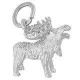 Sterling Silver Moose Charm by Rembrandt Charms