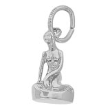 14K White Gold Danish Mermaid Charm by Rembrandt Charms