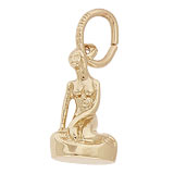 Gold Plate Danish Mermaid Charm by Rembrandt Charms