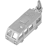 14K White Gold RV. Motor Home Charm by Rembrandt Charms