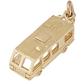 Gold Plated RV. Motor Home Charm by Rembrandt Charms