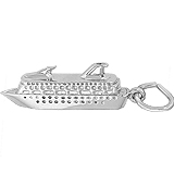 Sterling Silver Cruise Ship Charm by Rembrandt Charms