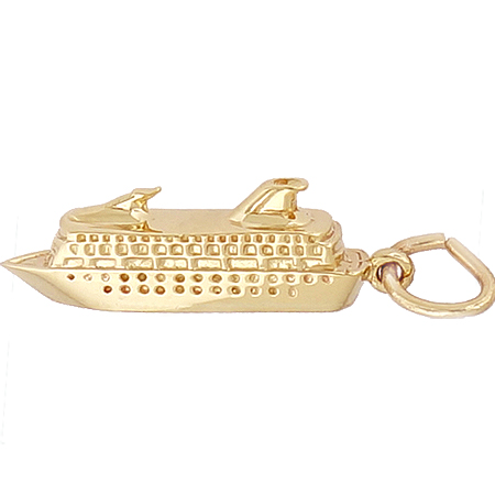 14K Gold Cruise Ship Charm by Rembrandt Charms