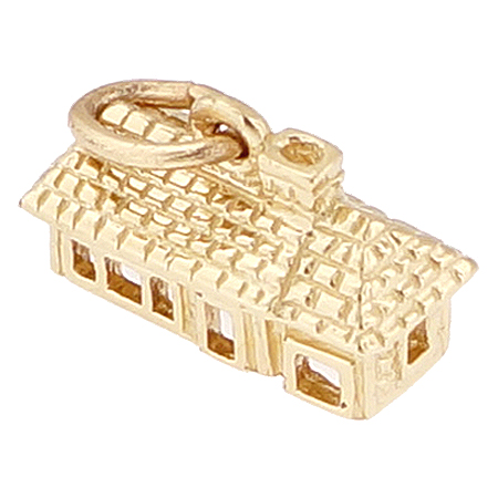 10K Gold Ranch House Charm by Rembrandt Charms 10K Gold Ranch House Charm by Rembrandt Charms