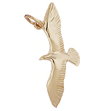 10K Gold Seagull Bird Charm by Rembrandt Charms