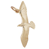 14K Gold Seagull Bird Charm by Rembrandt Charms