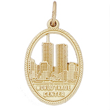 10K Gold World Trade Center 9-11 Charm by Rembrandt Charms