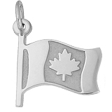 Sterling Silver Canadian Flag Charm by Rembrandt Charms